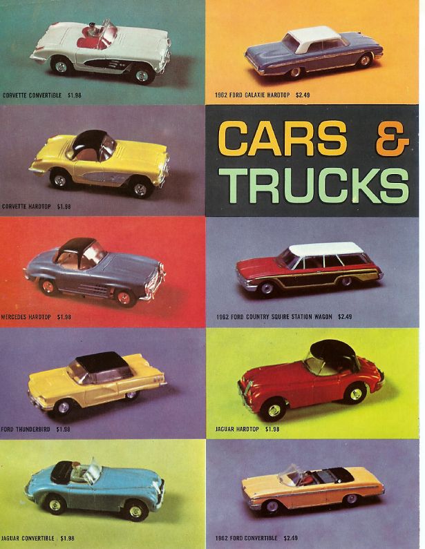 1962 Aurora Model Motoring product catalog